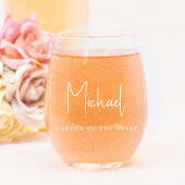 Chic Mother Father Personalisiert Wedding Weinglas Ohne Stiel