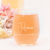 Chic Mother Father Personalisiert Wedding Weinglas Ohne Stiel