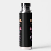 Chic Motivierend Black Pattern Trinkflasche (Links)