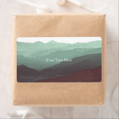 Chic Mountian Watercolor | Blau und Violet | Benut (Insitu)