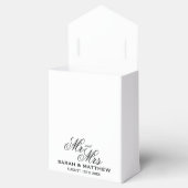 Chic Mr. und Mrs. Black Krawatte Gala Hochzeitsfei Geschenkschachtel (Geöffnet)