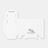 Chic Mr. und Mrs. Black Krawatte Gala Hochzeitsfei Geschenkschachtel (Ungefaltet)