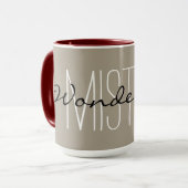 CHIC MUG_ " HERR WONDERFUL " TASSE (Vorderseite Links)