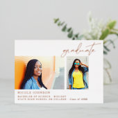 Chic Multi 5 Foto Abschluss Ankündigung (Stehend vorne)