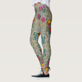 Chic Multicolor Blumenmuster Leggings (Links)