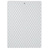 Chic-Muster-personalisiertes Klemmbrett - Grau (Rückseite)