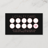 Chic Nagelsalon Manicurist Polnisch Hand Treuekarte (Rückseite)