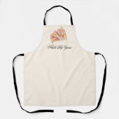 Chic Nail Artist Beauty Salon Manicurist Uniform Schürze (Vorderseite)