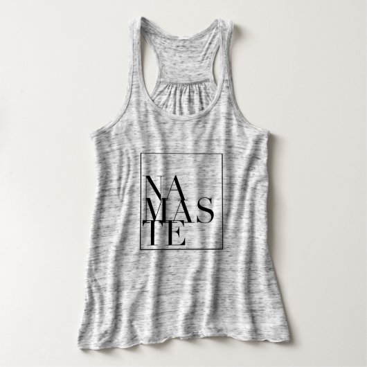 Chic Namaste Square Yoga Tank Top (Design Vorderseite)