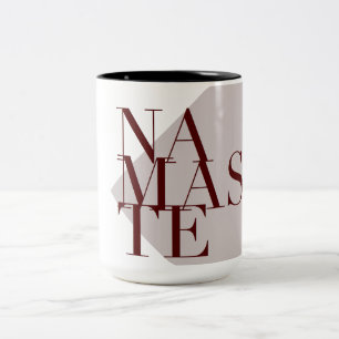 Chic Namaste Yoga Inspired Große Tasse