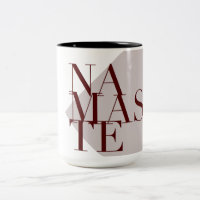 Chic Namaste Yoga Inspiriert | Große Tasse