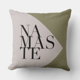 Chic Namaste Yoga Inspiriertes Square Pillow Kissen