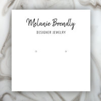 Chic Name Schwarz-weiß Jewelier Ohrring Display