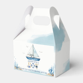 Chic Nautical Boat Ahoy Es ist ein Baby-Duschkabin Geschenkschachtel