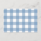 Chic Nautical Coquette Bow Wedding Begleitkarte (Rückseite)