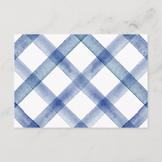 Chic Nautical Navy Blue Bow Wedding Begleitkarte (Rückseite)