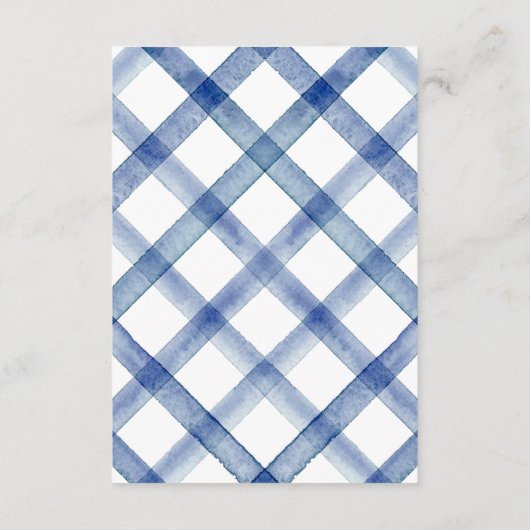 Chic Nautical Navy Blue Bow Wedding Begleitkarte (Rückseite)