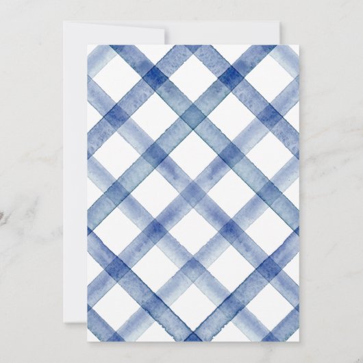 Chic Nautical Navy Blue Bow Wedding Einladung (Rückseite)