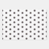 Chic Nautical White and Navy Blue Geschenkpapier Set (Vorderseite 2)