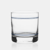 Chic Navy Blue Abschluss Keepake Geschenk Whiskyglas (Links)