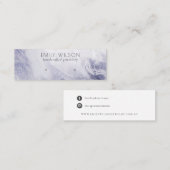 Chic Navy Blue Agate Marmorstuhl Earring Display Mini Visitenkarte (Vorne/Hinten)