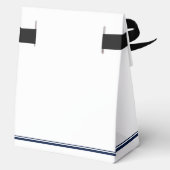 Chic Navy Blue Class of 2026 Custom Graduation Geschenkschachtel (Rückseite)