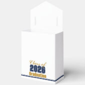 Chic Navy Blue Class of 2026 Custom Graduation Geschenkschachtel (Offen)