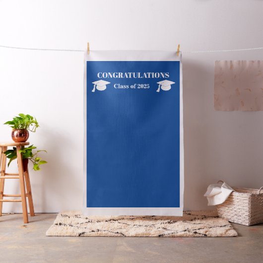 Chic Navy Blue Diy Graduate Foto Stand Hintergrund Stoff (Beispiel)