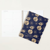 Chic Navy Blue Gold Foil Muster Planer (Anzeige)