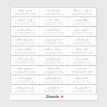 Chic Navy Blue Script Wedding Guest Address Labels