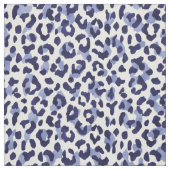 Chic navy-blue-white cheetah print pattern stoff (Muster)