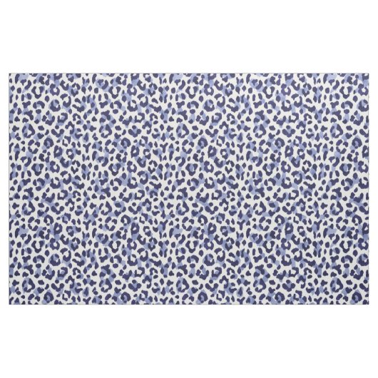 Chic navy-blue-white cheetah print pattern stoff (Fat Quarter (45,7 x 55,9 cm))