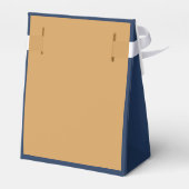 Chic Navy Gold Geburtstag Vielen Dank Geschenkschachtel (Rückseite)