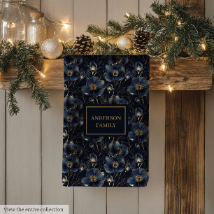 Chic Navy Gold Küchenhandtuch Elegantes Geschenk I Geschirrtuch
