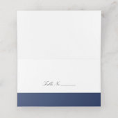 Chic Navy Stripes Platzkarte (Innenseite Aufgefaltet)