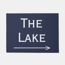 Chic Navy und White Lake & Arrow Doormat
