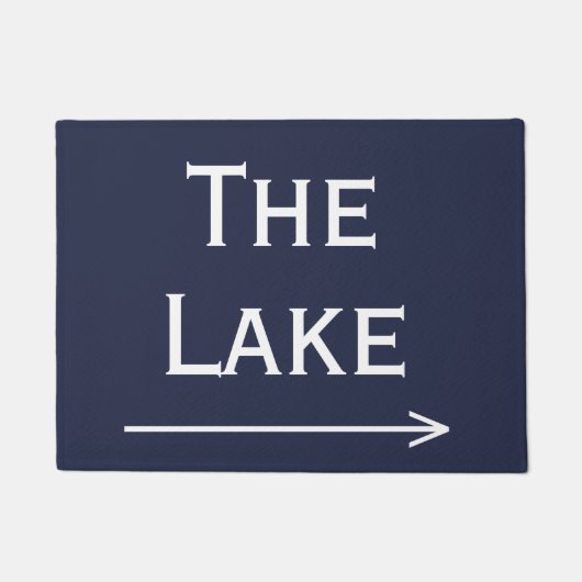 Chic Navy und White Lake & Arrow Doormat Fußmatte (Vorderseite)