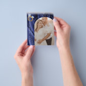Chic Navy Velvet Hochzeit Speichern Sie das Datum Flyer (Gruppe)
