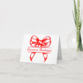 Chic Neonroter Dekobogen Eleganter Name Hochzeit (Vorderseite)