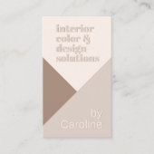 Chic Neutral Elfenbein Beige Taupe Brown Natural Visitenkarte (Vorderseite)