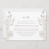 Chic Neutral Floral Wedding Postponement (Vorderseite)