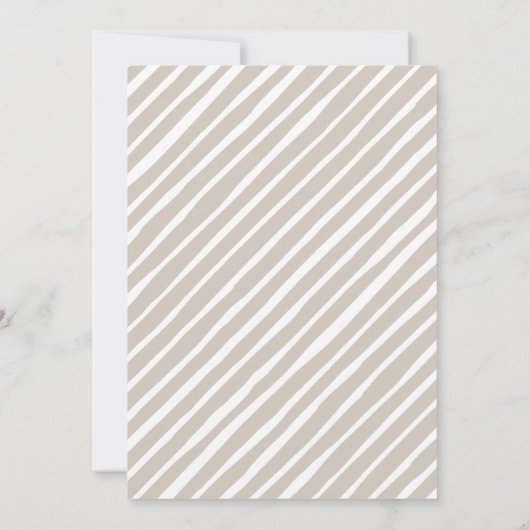 Chic Neutral Holiday Favorite Things Party Einladung (Rückseite)