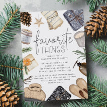 Chic Neutral Holiday Favorite Things Party