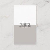 Chic Neutral Taupe Minimalistisch Moderne Boho ein Visitenkarte (Vorderseite)
