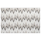 Chic neutrales Beige-Ikat-Zickzack Muster Stoff (Fat Quarter (45,7 x 55,9 cm))