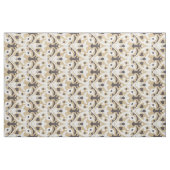 Chic neutrales Beige- und Braun-Kat-Stammmuster Stoff (Yard (91,4 cm))