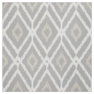 Chic neutrales, braunes, beiges Rautenmuster Stoff