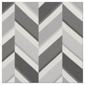 Chic neutrales, grau geometrisches Zickzackmuster Stoff (Nahaufnahme)
