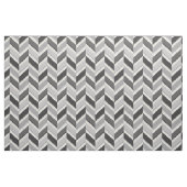 Chic neutrales, grau geometrisches Zickzackmuster Stoff (Fat Quarter (45,7 x 55,9 cm))