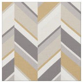 Chic neutrales grau-geometrisches Zickzag-Muster Stoff (Nahaufnahme)